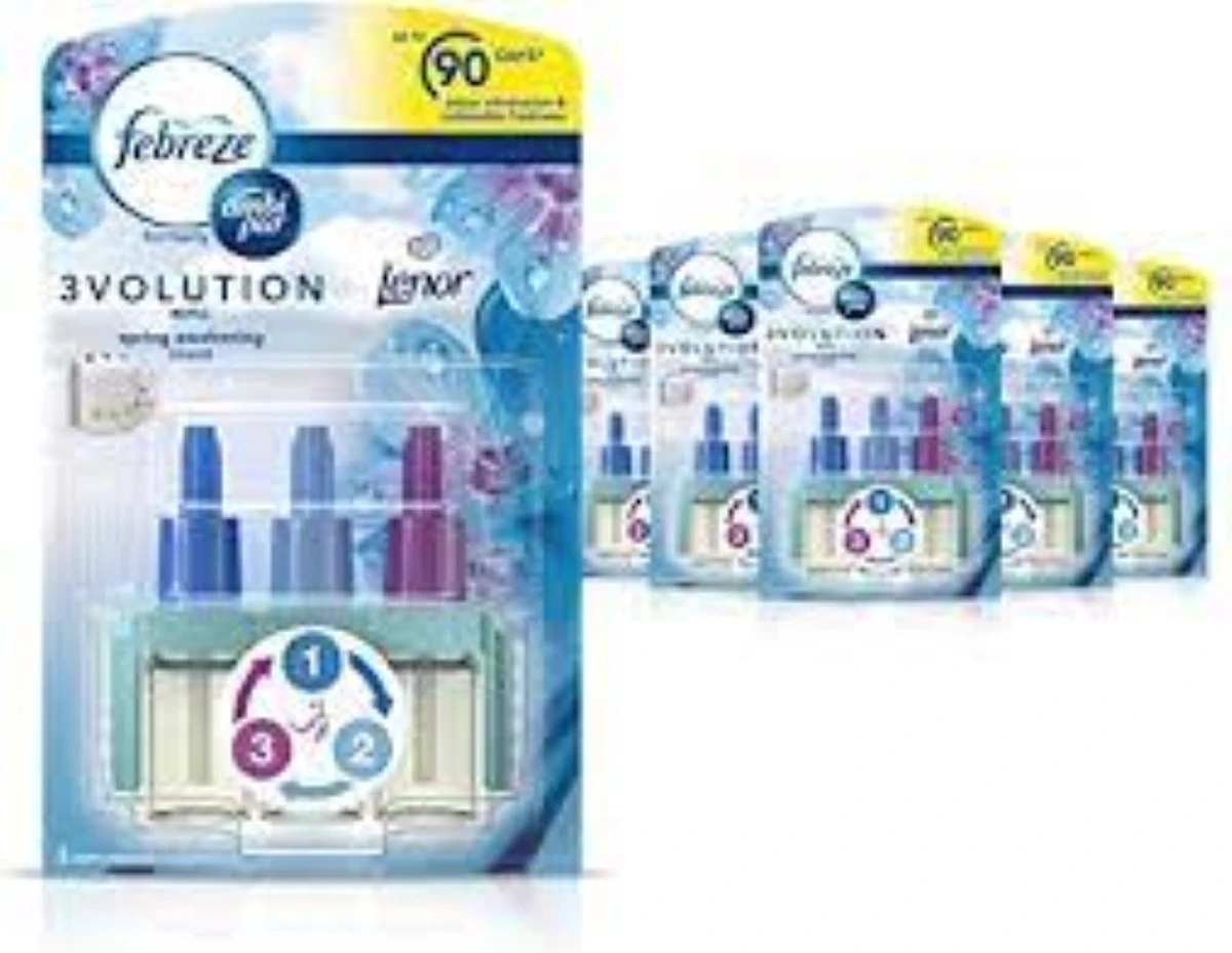 Ambi Pur 3Volution Navullingen Lenor Spring - Voordeelverpakking 6 X 20 Ml