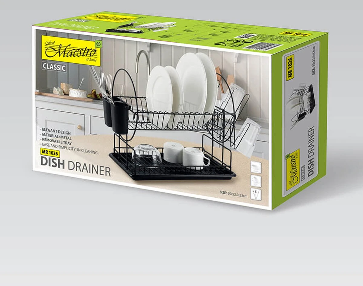 Maestro - Afdruiprek 2 Bestekrekken Wateropvangbak - 50cm - Afbeelding 3