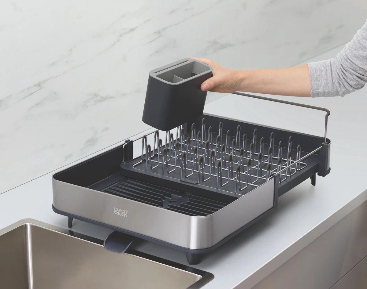 Extend Steel Uitschuifbaar Afdruiprek - Grijs - Joseph Joseph - Afbeelding 8