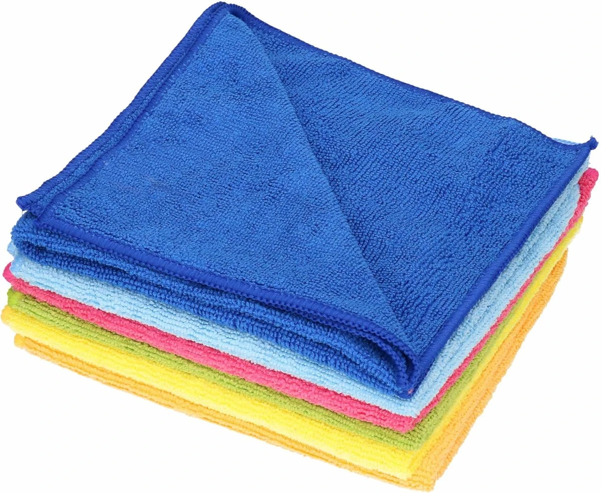 12x Sorbo Microvezeldoek Gekleurd 40 X 40 Cm - Vaatdoeken Microvezel - Micorvezeldoekjes - Afbeelding 2
