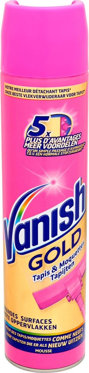 Vanish Gold Mousse Voor Tapijt Vlekkenverwijderaar - 600 Ml