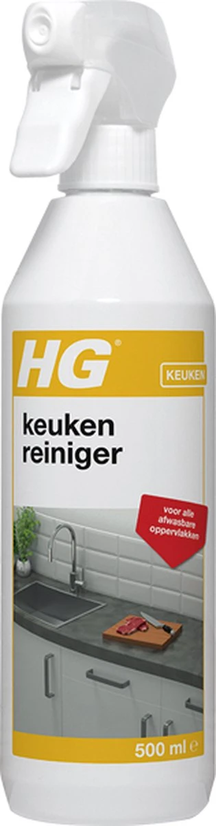 HG Keuken Reiniger - 500ml - Effectief En Hygiënisch - Voor Alle Afwasbare Oppervlakken - Afbeelding 5