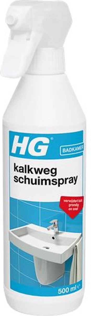 HG Kalkweg Schuimspray - 500ml - 100% Glans - Verwijdert En Voorkomt Kalk - Biologisch Afbreekbaar - Afbeelding 10