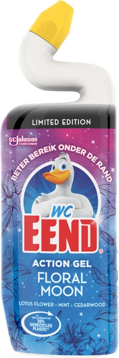 WC Eend Toiletreiniger Action Gel Floral Moon - 6x 750 Ml - Voordeelverpakking - Afbeelding 2