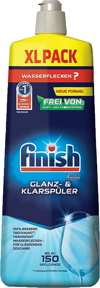 Finish Naspoelmiddel Glansspoelmiddel Regular Vaatwasmiddel 2x 750 Ml - Afbeelding 2