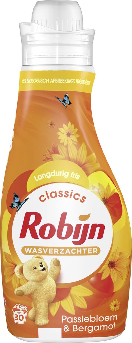 Robijn Classics Passiebloem & Bergamot Wasverzachter - 4 X 30 Wasbeurten - Voordeelverpakking - Afbeelding 9
