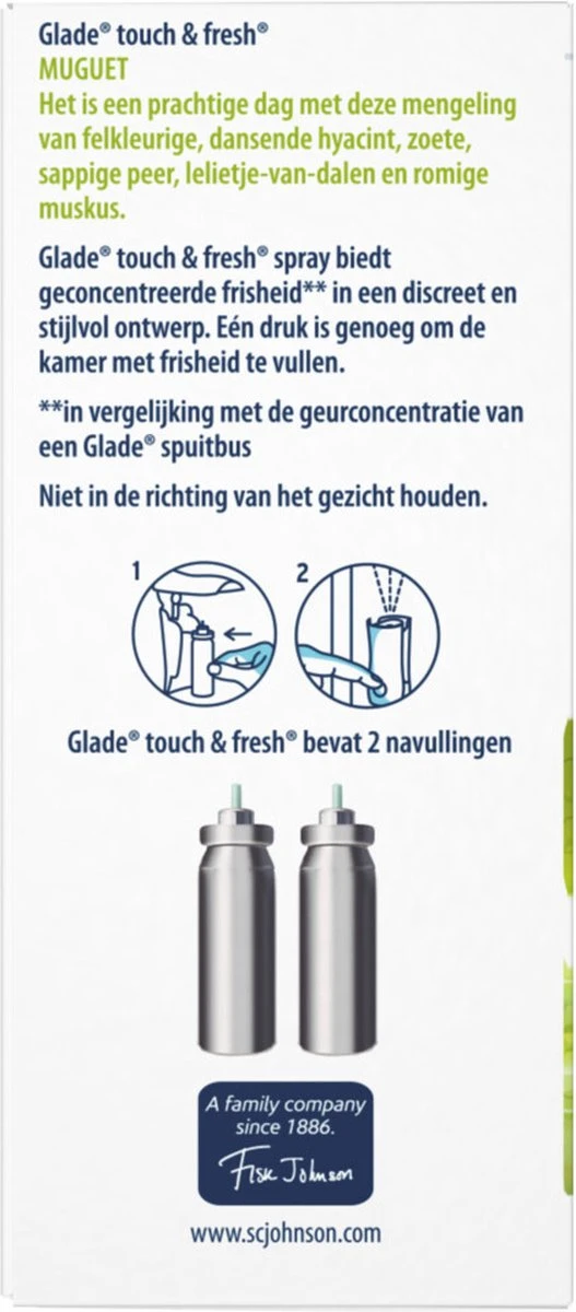 Glade By Brise Touch & Fresh Muguet Navulling - 2 Stuks - Afbeelding 3