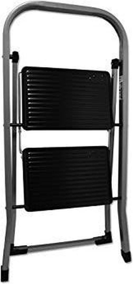 Excellent Houseware Inklapbare Keukentrap - 2 Treden - Tot 150kg - Metaal - Afbeelding 5
