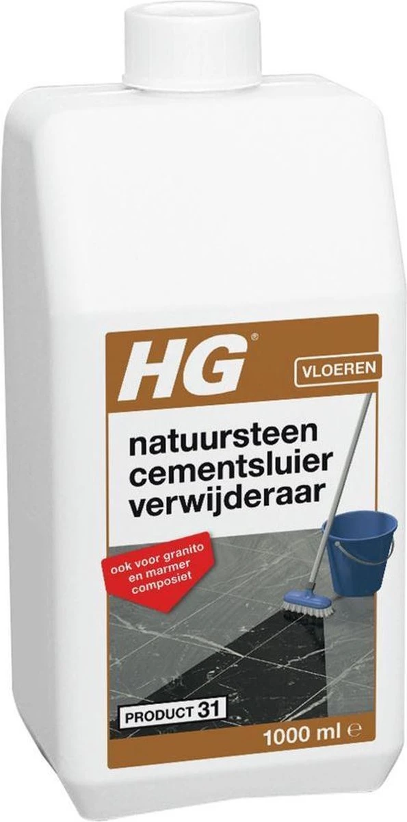 HG Natuursteen Cement- & Kalksluier Verwijderaar (HG Product 31) - 1L - Veilig In Gebruik - Afbeelding 5