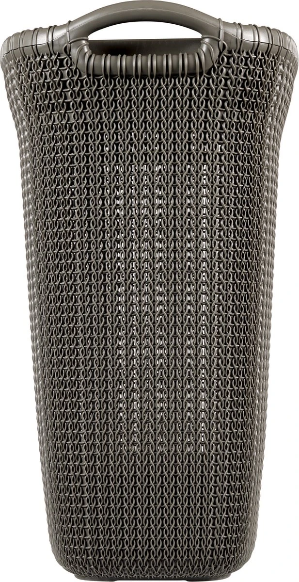 Curver Knit Wasmand Met Deksel - 57L - Bruin - Afbeelding 7