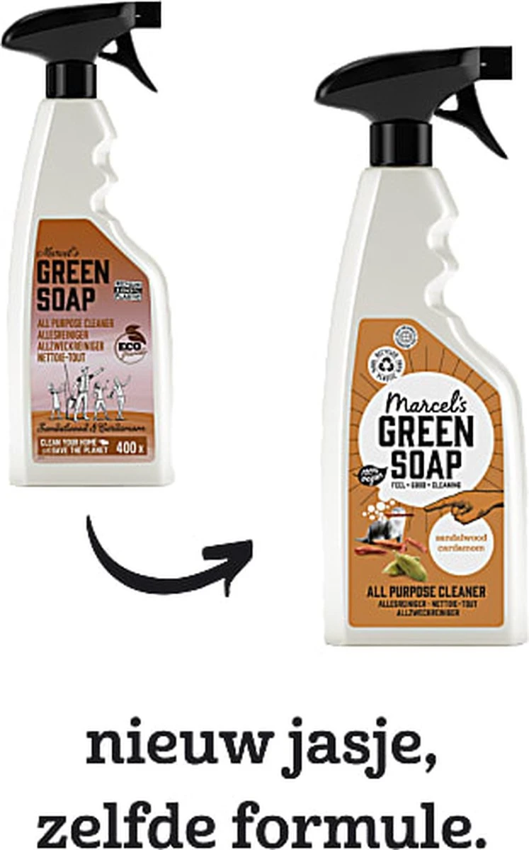 Marcel's Green Soap Allesreiniger Spray - Sandelhout & Kardemom - 500ML - Afbeelding 2