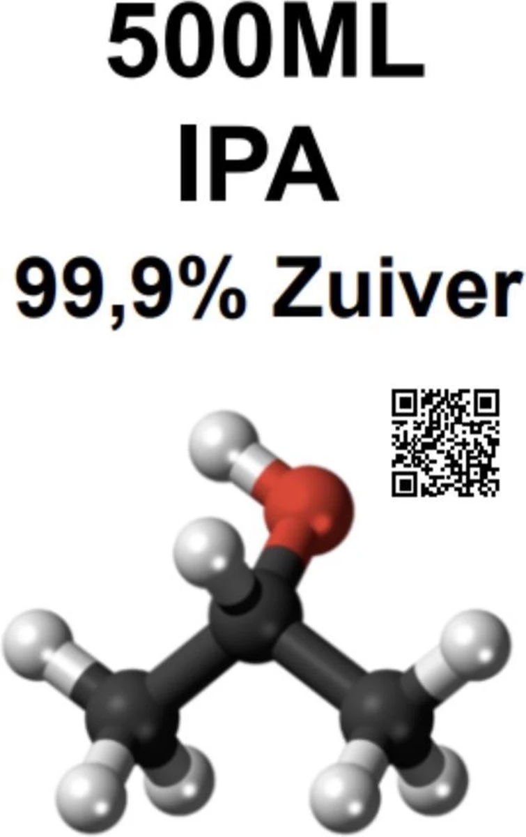 Isopropanol - Isopropyl - Alcohol - IPA - 99,9% Zuiver - 500ml - Afbeelding 2