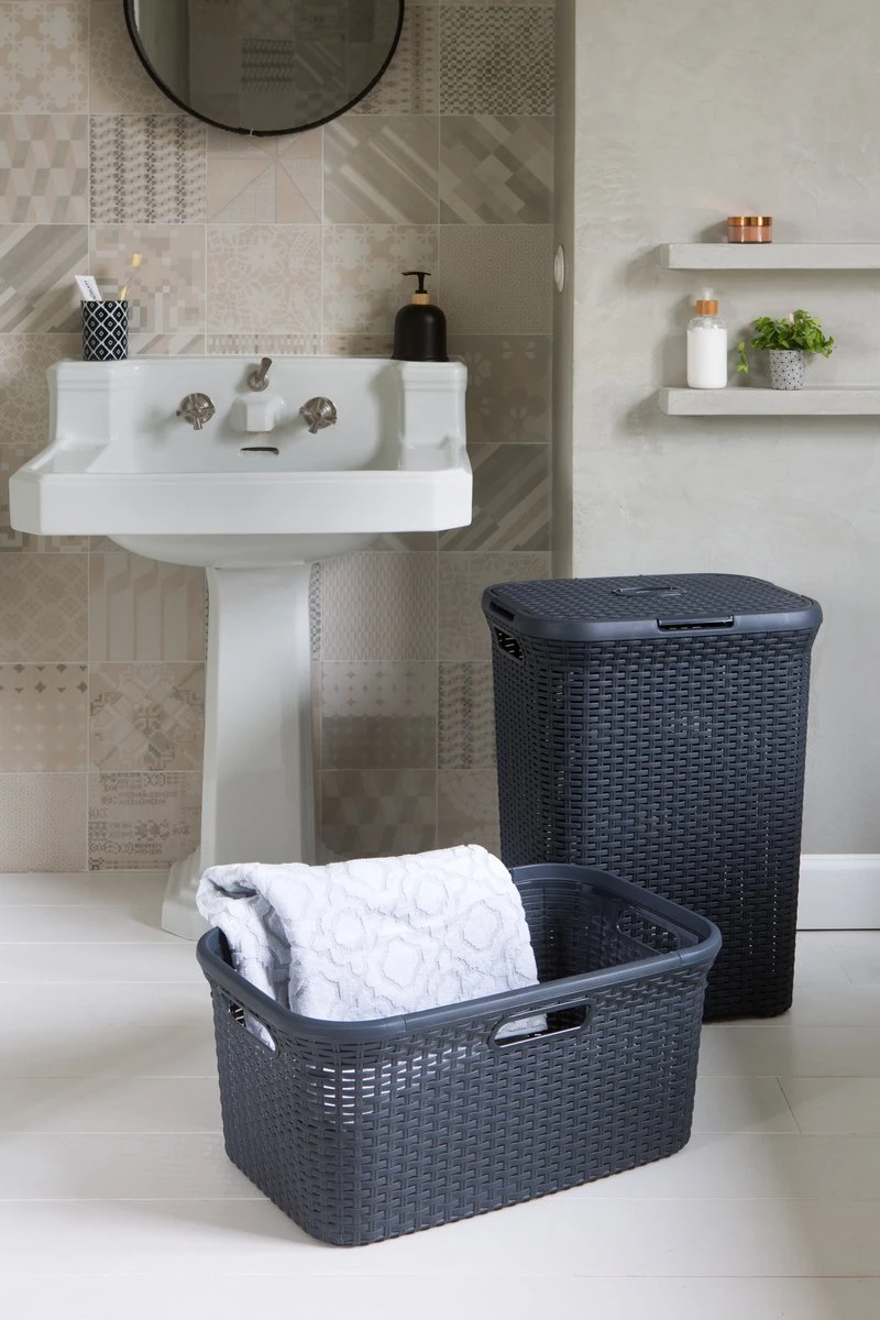 Curver Style Wasmand - 45L - Antraciet - Afbeelding 7