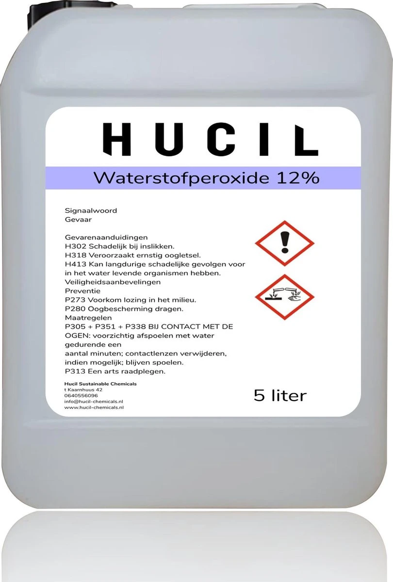 Waterstofperoxide 12% - Hydrogen Peroxide - 5 Liter