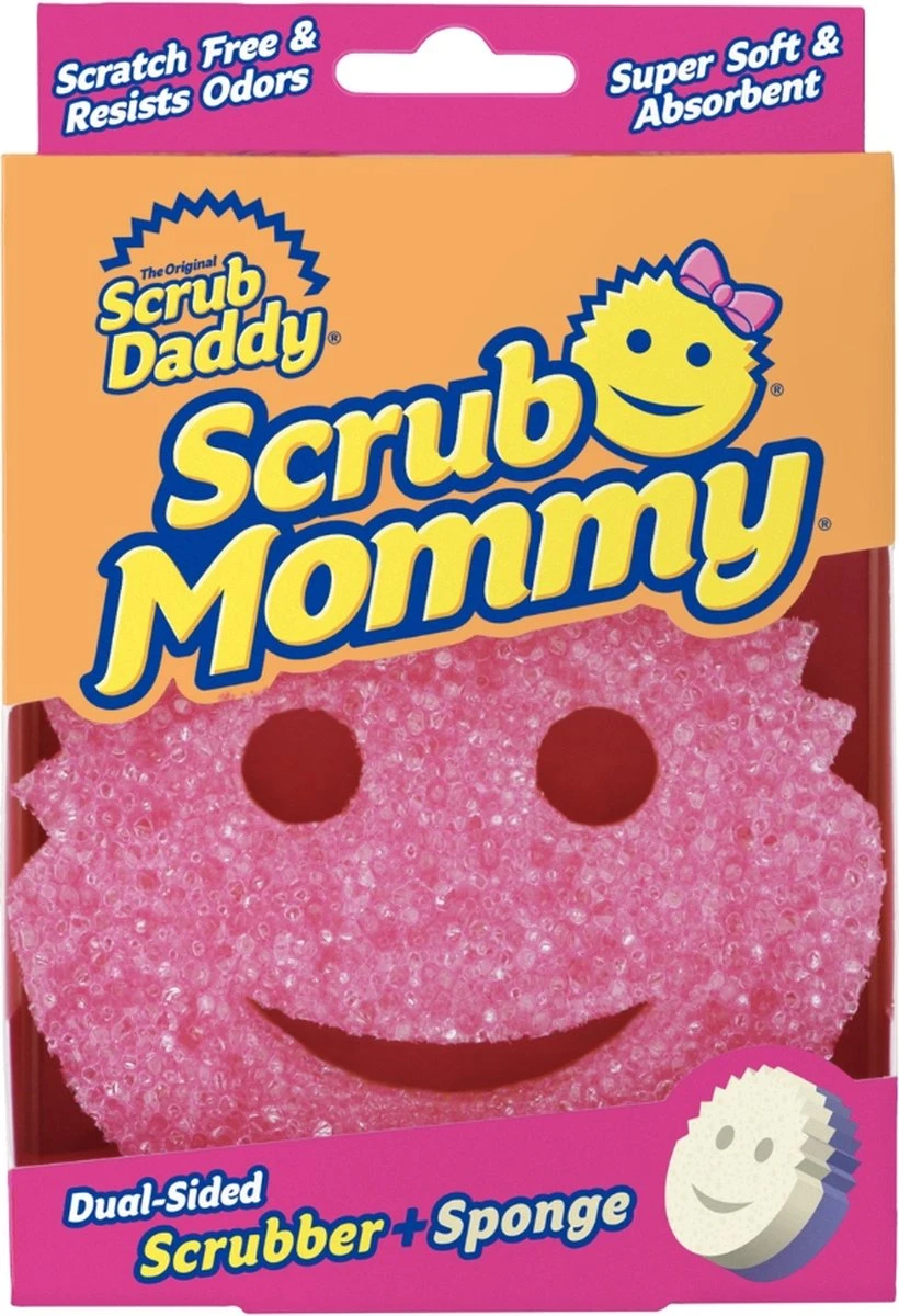Scrub Daddy - Scrub Mommy Krasvrije Spons Dubbelzijdig Roze - Afbeelding 11