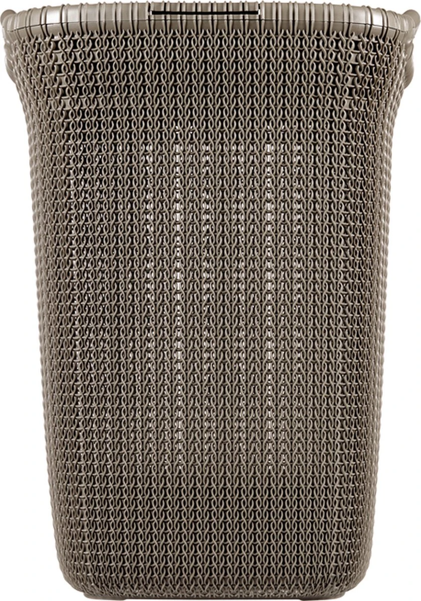 Curver Knit Wasmand Met Deksel - 57L - Bruin - Afbeelding 4