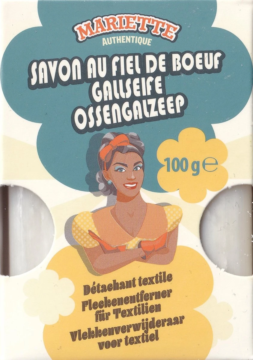 Authentieke Ossengalzeep - Vlekkenverwijderaar Voor Textiel - 100g - Mariette.