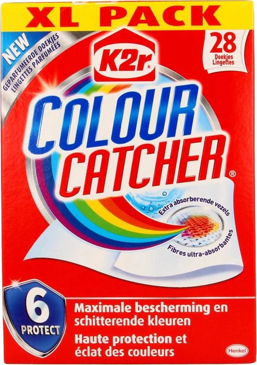 K2r Colour Catcher - Anti Kleurdoorloopdoekjes - Kleurbeschermer - 28 Stuks - Afbeelding 7