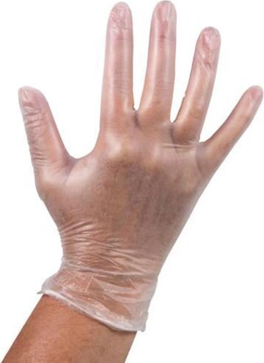 Wegwerp Handschoenen - Vinyl Handschoenen - Poedervrij - Wit - Maat L - 100 Stuks - Afbeelding 3