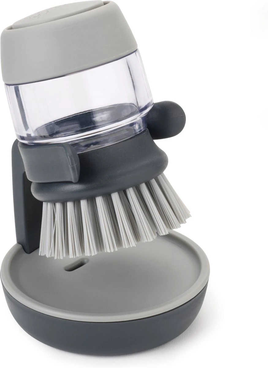 Joseph Joseph Afwasborstel Palm Scrub - Incl Houder - Grijs
