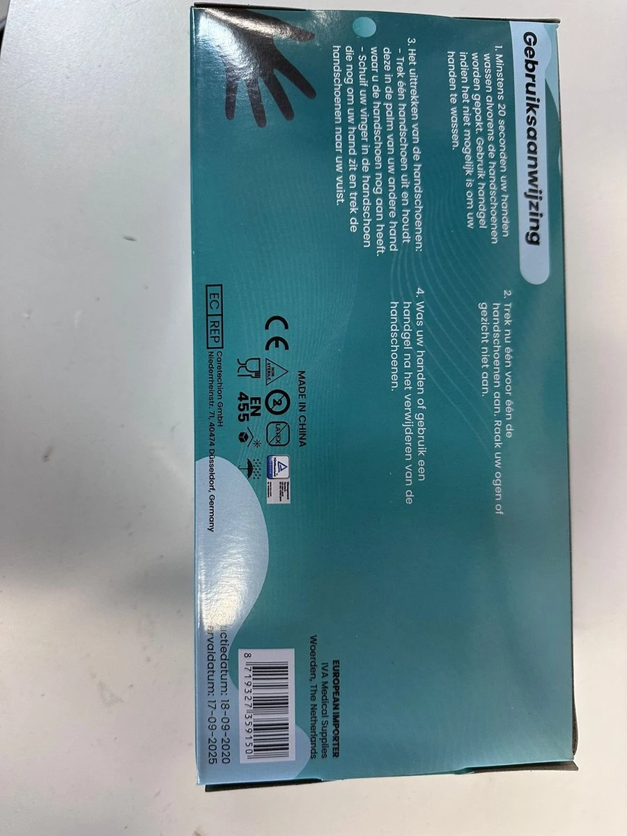 Handschoenen Wegwerp Nitril - Latex Vrij - Ongepoederd - Zwart - Maat L - 100 Stuks - Afbeelding 3