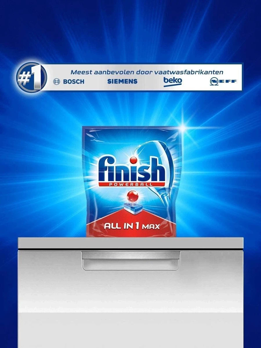Finish All In 1 Max Citroen - Vaatwastabletten - 170 Tabs - Voordeelpak - Afbeelding 2