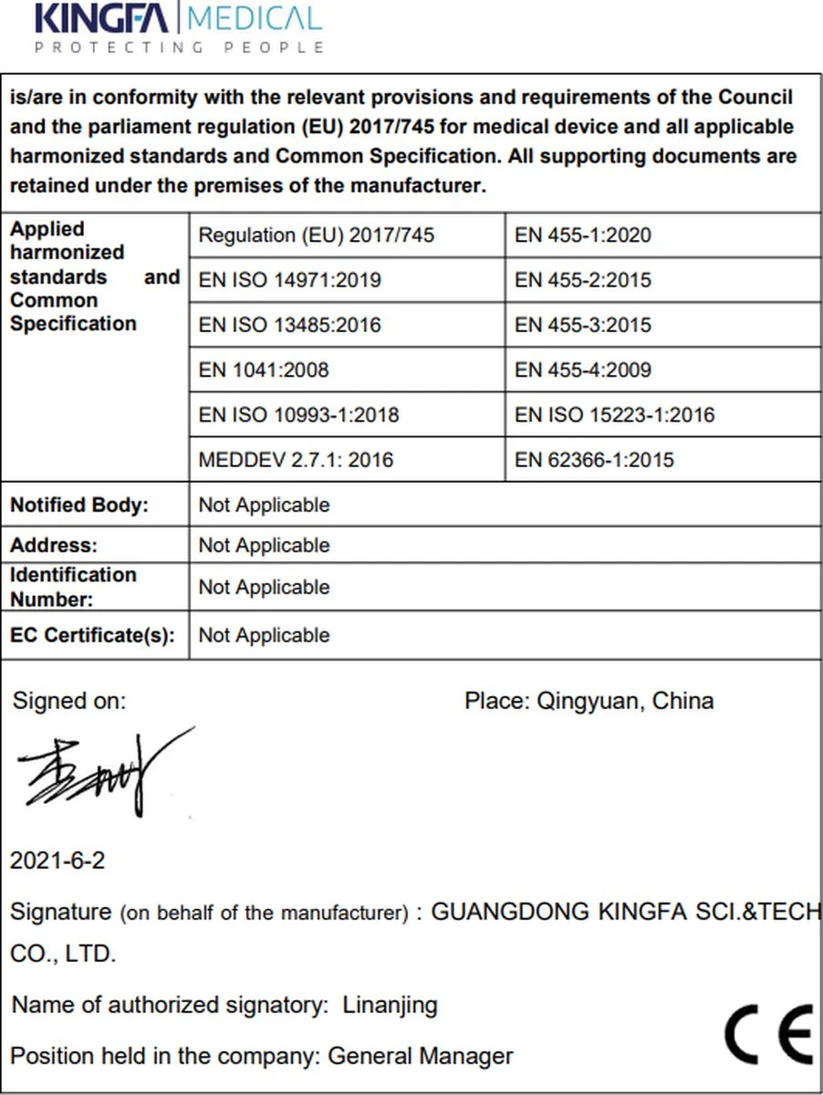 100 Medische Nitril Onderzoekshandschoenen | Kingfa KS-ST RT021 - Afbeelding 3