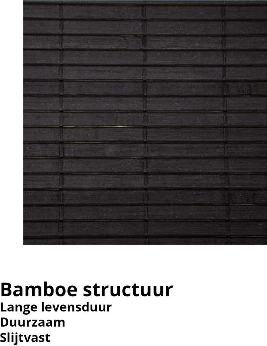 Wasmand Met Deksel 60 L - Bamboe - Zwart - Afbeelding 6