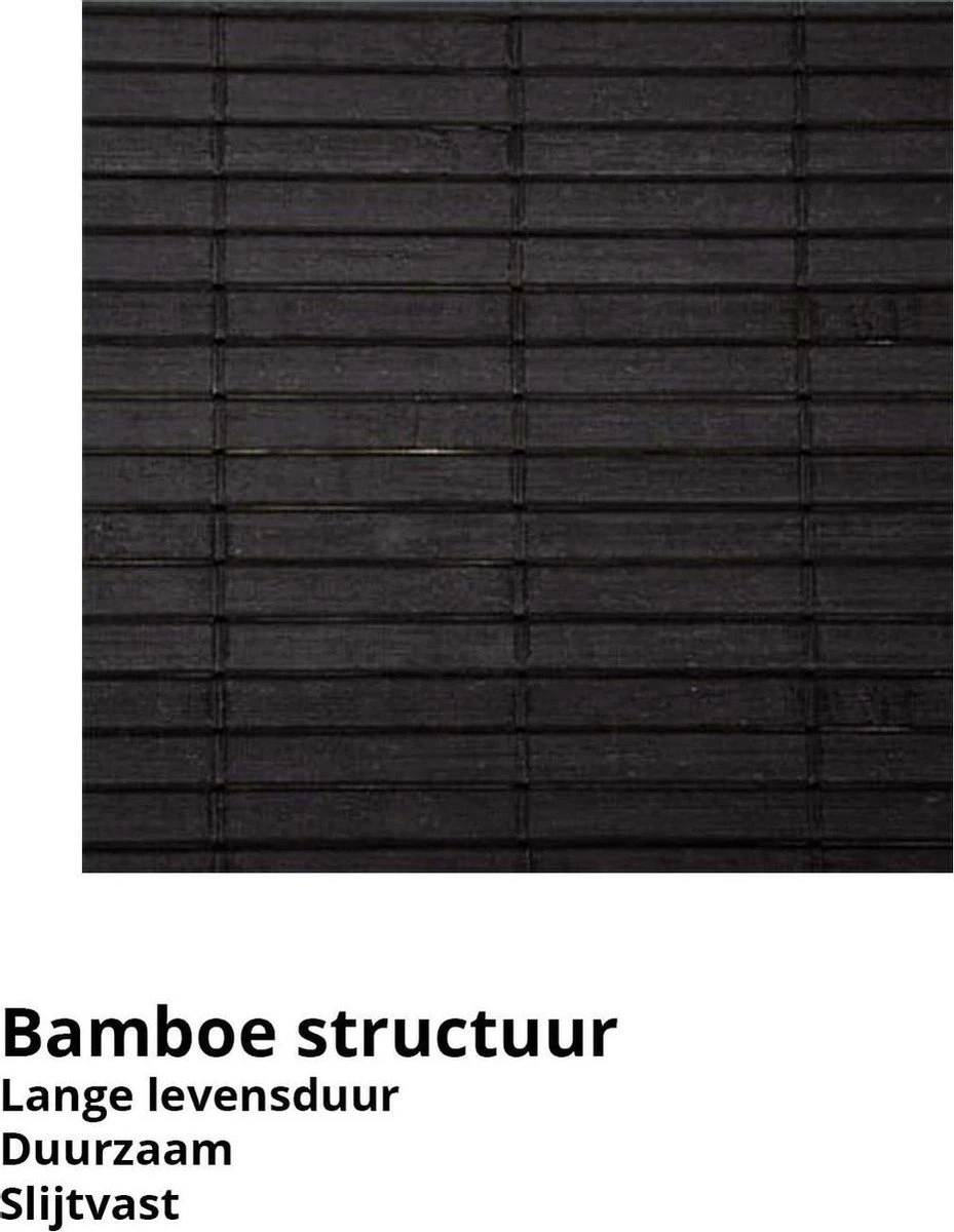 Mdxl® Bamboe Wasmand Zwart / Badkamer / Opvouwbaar / Mand Voor Wasgoed / Met Deksel / Met Handvaten / 60L - Afbeelding 6