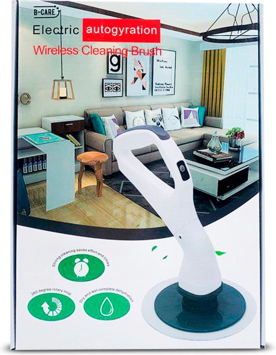 B-care Elektrische Schoonmaakborstel - 4 Opzetstukken - Wasborstel - Poetsmachine - Schrobborstel - Handborstel - Werkborstel - Schrobber - Boorborstel - Schoonmaakmiddelen - Reinigingsborstel - Afbeelding 9