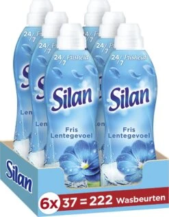 Silan Fris Lentegevoel Wasverzachter - 6 X 37 Wasbeurten - Voordeelverpakking