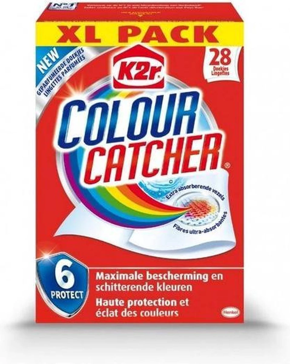 K2r Colour Catcher - Anti Kleurdoorloopdoekjes - Kleurbeschermer - 28 Stuks - Afbeelding 3