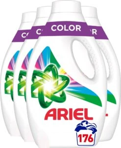 Ariel Vloeibaar Wasmiddel - Kleur - Voordeelverpakking 4 X 44 Wasbeurten