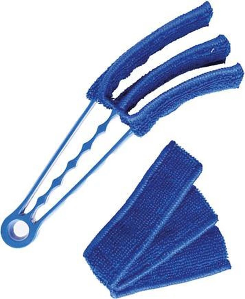 Musthave Gadget Blauw - Professionele, Jaloezie & Lamellen Reiniger - Lamellen Borstel - Stof Verwijderaar - Jaloezie Stoffer - Incl. Extra Microvezeldoekje - Afbeelding 4